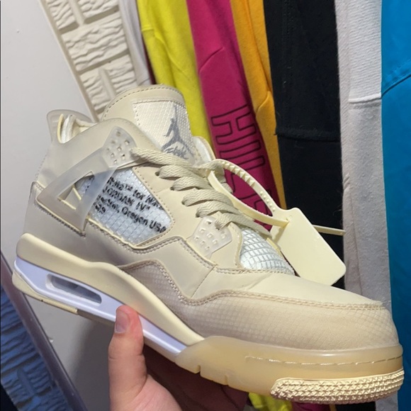 Off White “Sail” Jordan 4’s (Size 12) - Picture 8 of 8